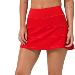 NWOT red lululemon skirt